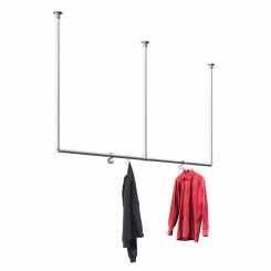 Barra de confección Duisburg - Montaje en pared - Galvanizado (Klemp)
