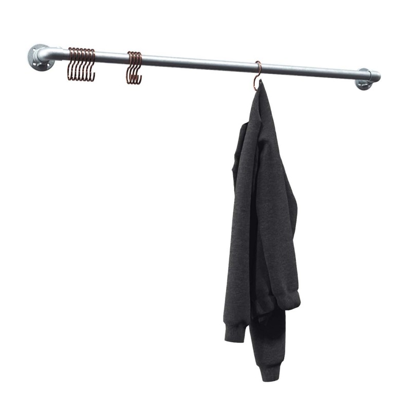 Bielefeld kledingstang - voor wandmontage - gegalvaniseerd (Klemp) - Kits Bielefeld kledingstang - voor wandmontage - gegalvaniseerd (Klemp) - Kits