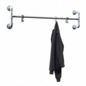 Clothes rail Augsburg - Wall mounted - Galvanized (Klemp) Clothes rail Augsburg - Wall mounted - Galvanized (Klemp)
