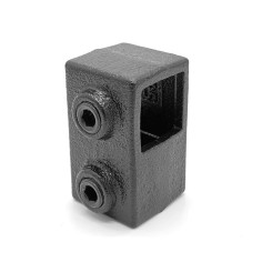 Kort T-stuk Typ 2S, 25 mm, Zwart (Klemp)