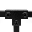 Pieza en T larga Typ 4S, 25 mm, Negro (Klemp)