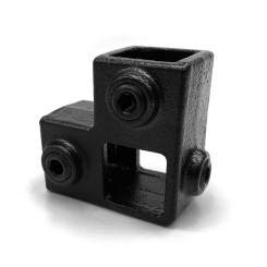 Angle de montant continu Typ 20S, 25 mm, Le noir (Klemp)
