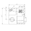 Hoekstuk doorlopende staander met lip Typ 21S, 25 mm, Zwart (Klemp) Hoekstuk doorlopende staander met lip Typ 21S, 25 mm, Zwart (Klemp)