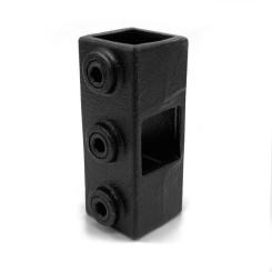 Kruisstuk in 1 vlak Typ 22S, 25 mm, Zwart (Klemp)