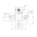 Four Socket Cross Typ 26S, 25 mm, Black (Klemp) Four Socket Cross Typ 26S, 25 mm, Black (Klemp)