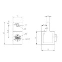 Orejeta individual macho Typ 36S, 25 mm, Negro (Klemp) Orejeta individual macho Typ 36S, 25 mm, Negro (Klemp)