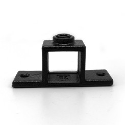 Collar plate dubble sided lip Typ 56S, 25 mm, Black (Klemp)