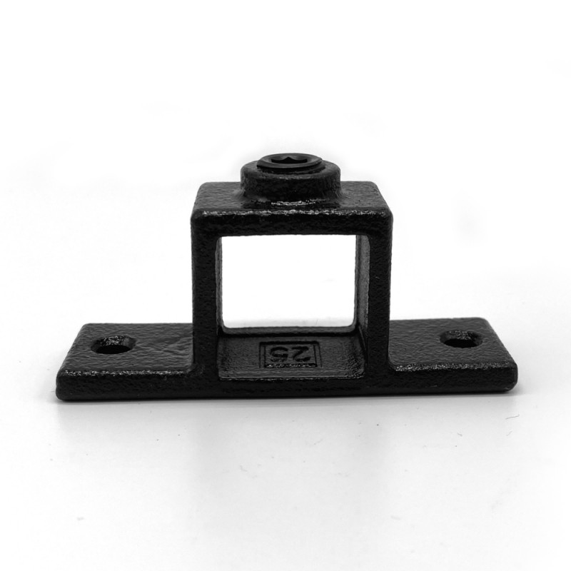 Ösenteil mit Doppellasche - 25 mm - Typ 56S-25-B (schwarz) (Klemp) - Vierkant Rohrverbinder Ösenteil mit Doppellasche - 25 mm - Typ 56S-25-B (schwarz) (Klemp) - Vierkant Rohrverbinder