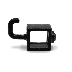 Hook twisted Typ 64S, 25 mm, Black (Klemp)