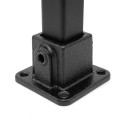 Vierkante voetplaat Typ 11S, 25 mm, Zwart (Klemp) Vierkante voetplaat Typ 11S, 25 mm, Zwart (Klemp)