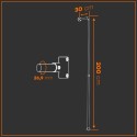 Percha Berlín - De pared - Galvanizada (Klemp) Percha Berlín - De pared - Galvanizada (Klemp)