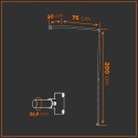 Percha Bremen - De pared - Galvanizada (Klemp) Percha Bremen - De pared - Galvanizada (Klemp)