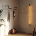 Clothes rail Wiesbaden - Wall mounted - Black (Klemp) Clothes rail Wiesbaden - Wall mounted - Black (Klemp)