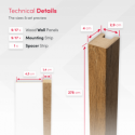 MDF Lamellen Standard 29x40 (Klemp)