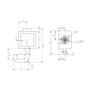 Gancho torcido Typ 64S, 25 mm, Galvanizado (Klemp) Gancho torcido Typ 64S, 25 mm, Galvanizado (Klemp)