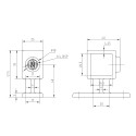 Handrail support Typ 34S, 25 mm, Galvanized (Klemp) Handrail support Typ 34S, 25 mm, Galvanized (Klemp)