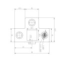 Conexión en T de salida lateral Typ 24S, 25 mm, Galvanizado (Klemp) Conexión en T de salida lateral Typ 24S, 25 mm, Galvanizado (Klemp)