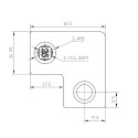 Elbow piece 90°Typ 6S, 25 mm, Galvanized (Klemp)
