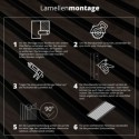 Paneles de pared premium OLMO - Negro (Klemp) Paneles de pared premium OLMO - Negro (Klemp)