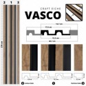 Premium Wandpaneele VASCO - Eiche Craft (Klemp)