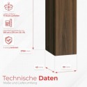 MDF Classic Slats 30x40 - Walnut - 17 pieces (Klemp) MDF Classic Slats 30x40 - Walnut - 17 pieces (Klemp)