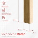 Mini doghe in MDF 16x30 - Rovere naturale - 31 pezzi (Klemp) Mini doghe in MDF 16x30 - Rovere naturale - 31 pezzi (Klemp)
