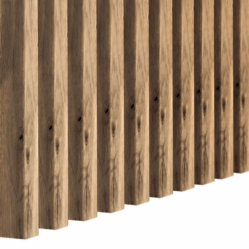 Lamele MDF Mini 16x30 - Dąb wotan - 31 sztuk (Klemp) - Lamele ścienne Mini Lamele MDF Mini 16x30 - Dąb wotan - 31 sztuk (Klemp) - Lamele ścienne Mini