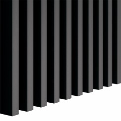 MDF Mini Slats 16x30 - Black mat - 31 pieces (Klemp)