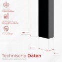 MDF Lamellen Mini 16x30 - Schwarz Matt - 31 Stück (Klemp)