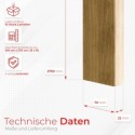 Lattes MDF autoportantes 22x70 - Chêne naturel - 10 pièces (Klemp)