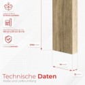 Listones de MDF independientes 22x70 - Roble Wotan - 10 piezas (Klemp)