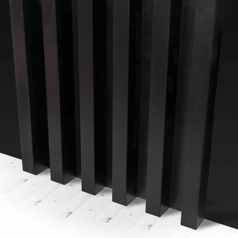 Lamele MDF Standard 29x40 - Czarny mat - 17 sztuk (Klemp) - Lamele ścienne Standard Lamele MDF Standard 29x40 - Czarny mat - 17 sztuk (Klemp) - Lamele ścienne Standard