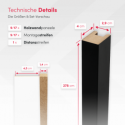 Lamele MDF Standard 29x40 - Czarny mat - 17 sztuk (Klemp) Lamele MDF Standard 29x40 - Czarny mat - 17 sztuk (Klemp)