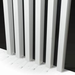 Lamas Estándar MDF 29x40 - Estera blanca - 17 piezas (Klemp)