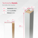 Lamas Estándar MDF 29x40 - Estera blanca - 17 piezas (Klemp) Lamas Estándar MDF 29x40 - Estera blanca - 17 piezas (Klemp)