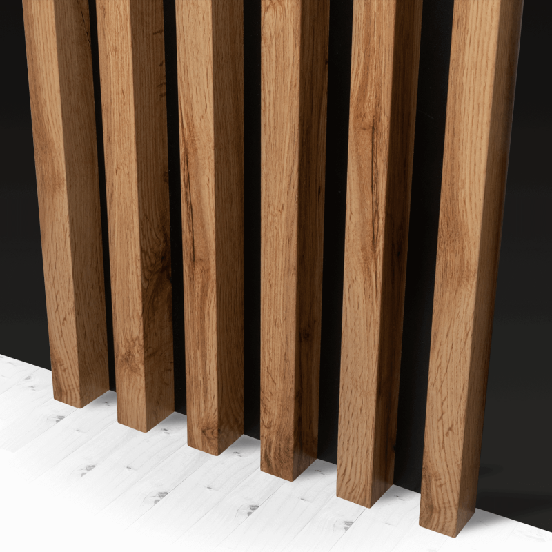 MDF Standard Slats 29x40 - Wotan oak - 17 pieces (Klemp) - MDF strips Standard