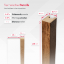 MDF Lamellen Standard 29x40 - Wotan Eiche - 17 Stück (Klemp) MDF Lamellen Standard 29x40 - Wotan Eiche - 17 Stück (Klemp)