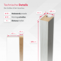 Lamele MDF Standard 29x40 - Dąb Biały - 17 sztuk (Klemp) Lamele MDF Standard 29x40 - Dąb Biały - 17 sztuk (Klemp)