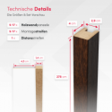 MDF Standard Slats 29x40 - Rustic Walnut - 17 pieces (Klemp) MDF Standard Slats 29x40 - Rustic Walnut - 17 pieces (Klemp)