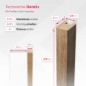 MDF Standard Slats 29x40 - Sonoma Oak - 17 pieces (Klemp)