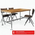 Piètement de table Vienne argent (Klemp)