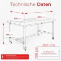 Tischgestell Graz Schwarz - mit Rollen (Klemp) Tischgestell Graz Schwarz - mit Rollen (Klemp)