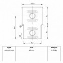Kort T-stukTyp 2S, 40 mm, Zwart (Klemp) Kort T-stukTyp 2S, 40 mm, Zwart (Klemp)
