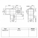Quadratische Rohrverbinder T-stück Mit Stützrohr - Typ 24S - 40 mm (schwarz) (Klemp) Quadratische Rohrverbinder T-stück Mit Stützrohr - Typ 24S - 40 mm (schwarz) (Klemp)