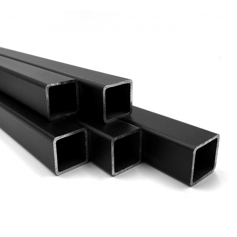 Tubo de acero cuadrado negro - 40 mm x 2 mm (Klemp) - Tubos Tubo de acero cuadrado negro - 40 mm x 2 mm (Klemp) - Tubos