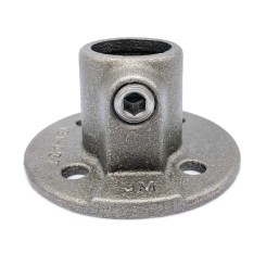 Ronde voetplaat Typ 10C, 33.7 mm, Natural (Klemp)