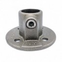 Rohrverbinder Runde Fußplatte durchgehend - Typ 10TC - 33,7 mm (natural) (Klemp) Rohrverbinder Runde Fußplatte durchgehend - Typ 10TC - 33,7 mm (natural) (Klemp)