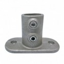 Rohrverbinder Fussplatte Oval - Typ 12B - 26,9 mm (natural) (Klemp) Rohrverbinder Fussplatte Oval - Typ 12B - 26,9 mm (natural) (Klemp)