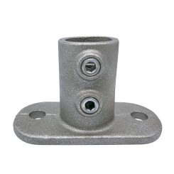 Ovale voetplaat Typ 12B, 26.9 mm, Natural (Klemp)
