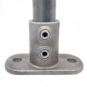 Rohrverbinder Fussplatte Oval - Typ 12B - 26,9 mm (natural) (Klemp) Rohrverbinder Fussplatte Oval - Typ 12B - 26,9 mm (natural) (Klemp)